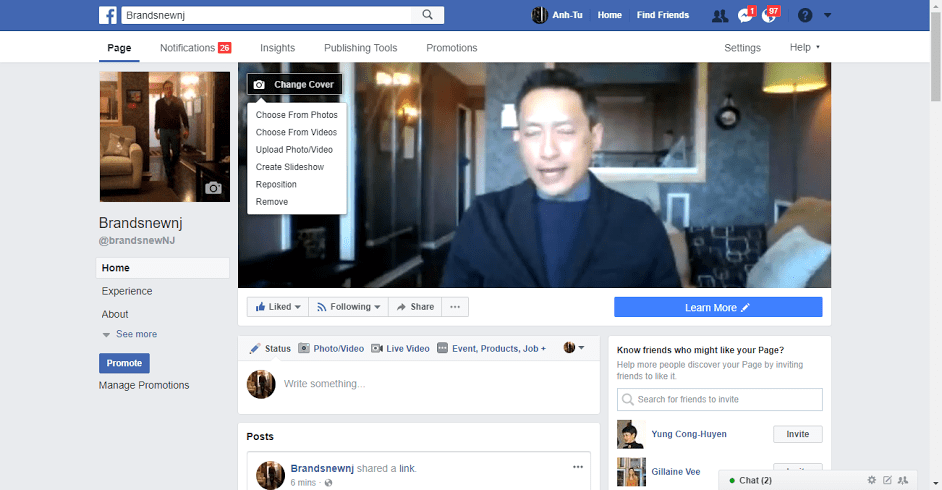 Facebook Cover Video